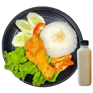 Cơm đùi gà giòn